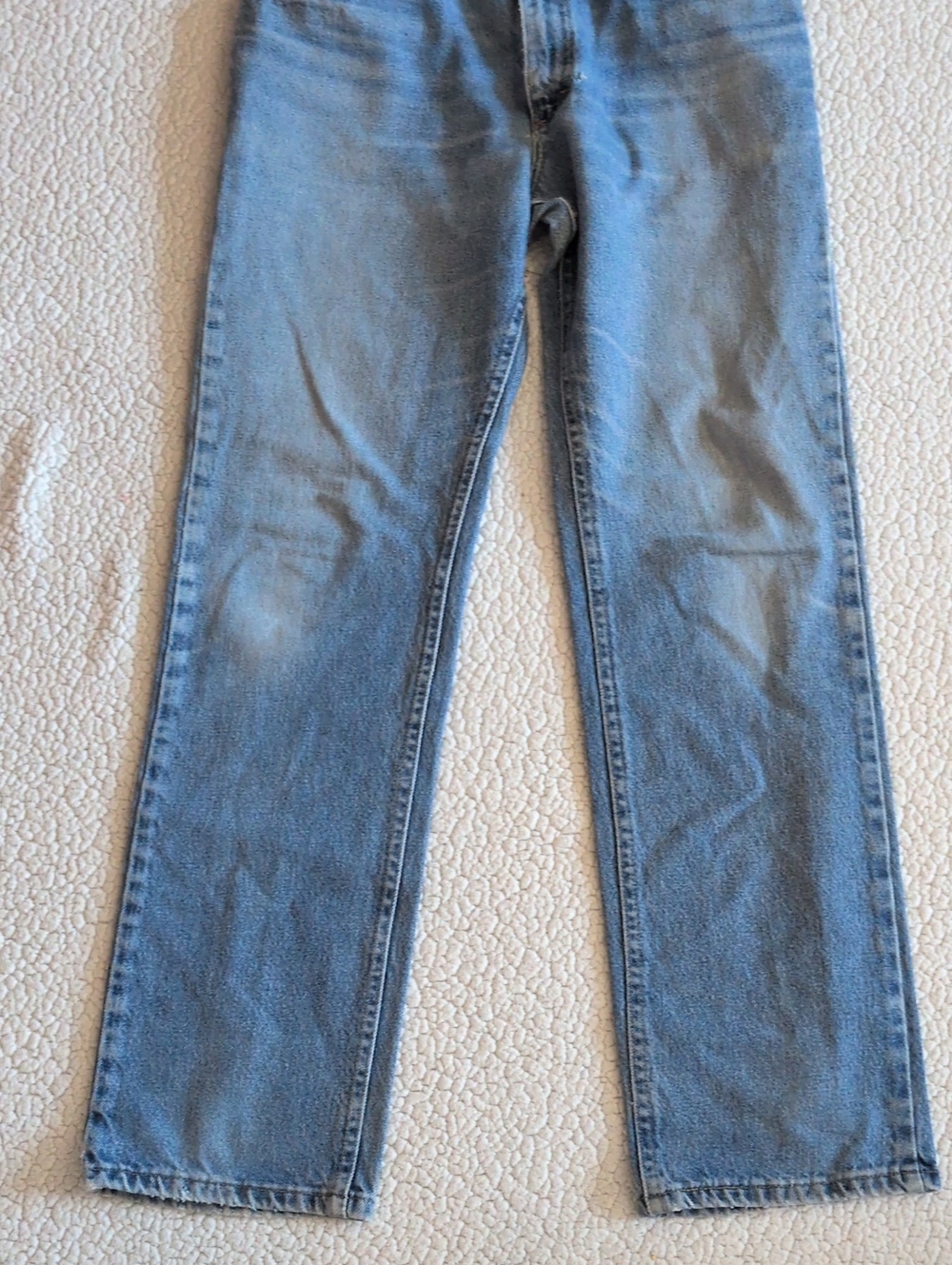 Lee Distressed Destroyed 100% Cotton Mexico Made High Rise Straight Leg Jeans - Picture 3 of 14